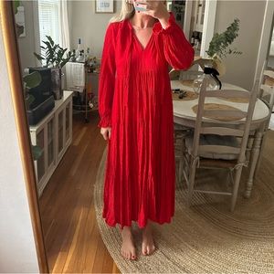 Maeve by Anthropology Red Maxi dress
